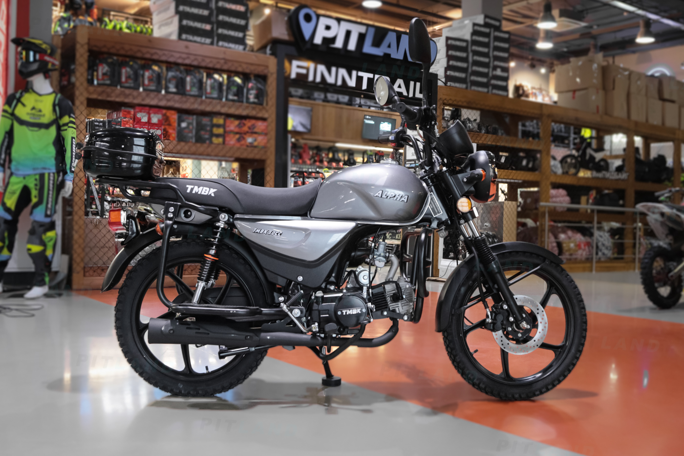 Мопед TMBK ALPHA (ТМБК Альфа) 50cc Grey серый