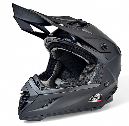 Кроссовый шлем AiM RH855 (Fiber Glass) Black Matt Кроссовый шлем AiM RH855 (Fiber Glass) Black Matt