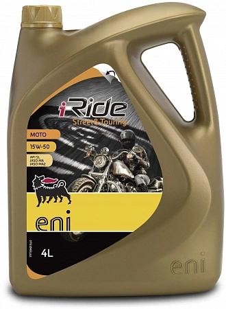 Масло моторное полусинтетическое ENI I-RIDE Moto 15W-50 4л Масло моторное полусинтетическое ENI I-RIDE Moto 15W-50 4л