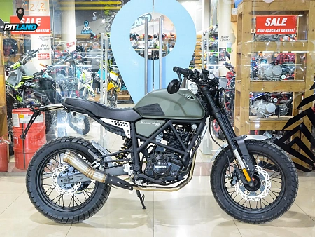 Мотоцикл FUEGO SCRAMBLER 250 (MH250-15A-001), зеленый матовый Мотоцикл FUEGO SCRAMBLER 250 (MH250-15A-001), зеленый матовый