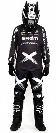 Костюм джерси и штаны Grom Offroad X Black Костюм джерси и штаны Grom Offroad X Black