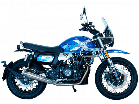Мотоцикл Cyclone (Циклон) RE3 Scrambler (SR400-A) 2024 синий Мотоцикл Cyclone (Циклон) RE3 Scrambler (SR400-A) 2024 синий