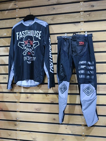 Костюм джерси и штаны Fasthouse-02, Black/Grey Костюм джерси и штаны Fasthouse-02, Black/Grey