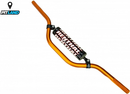 Руль алюминиевый RENTHAL 7/8 MINI MX 784-03-OR (742 x 119 мм)-Оранжевый Руль алюминиевый RENTHAL 7/8 MINI MX 784-03-OR (742 x 119 мм)-Оранжевый