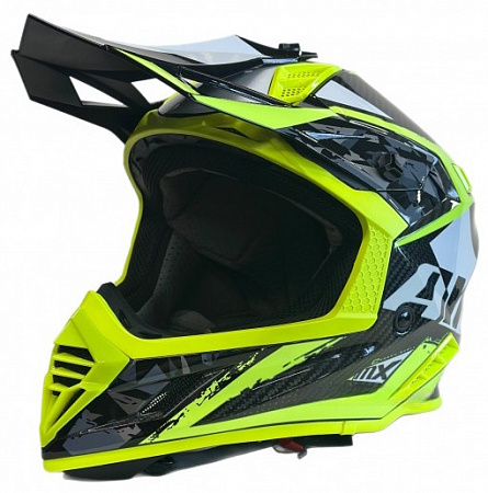 Кроссовый шлем AiM RH855 Carbon Terrain Black/Yellow Кроссовый шлем AiM RH855 Carbon Terrain Black/Yellow