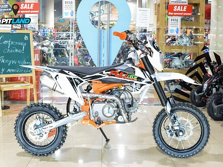 Питбайк Full Crew FC 125e 14/12 белый Питбайк Full Crew FC 125e 14/12 белый