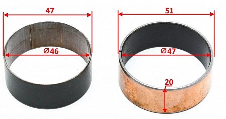 Направляющие перьев вилки OTOM 47mm Направляющие перьев вилки OTOM 47mm